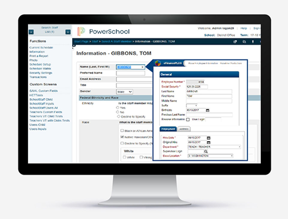 PowerSchool Screenshot 1