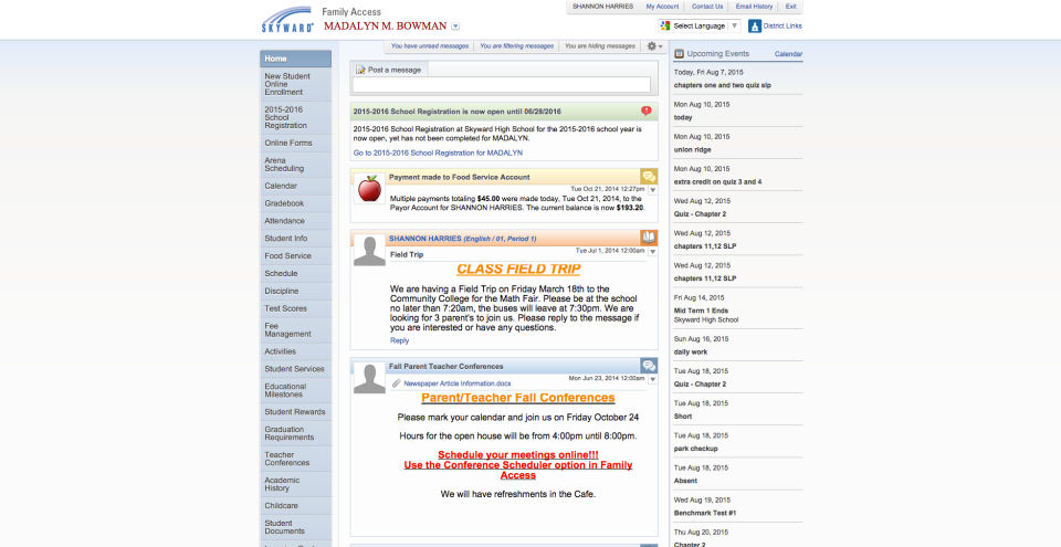 Skyward School Management Screenshot 1