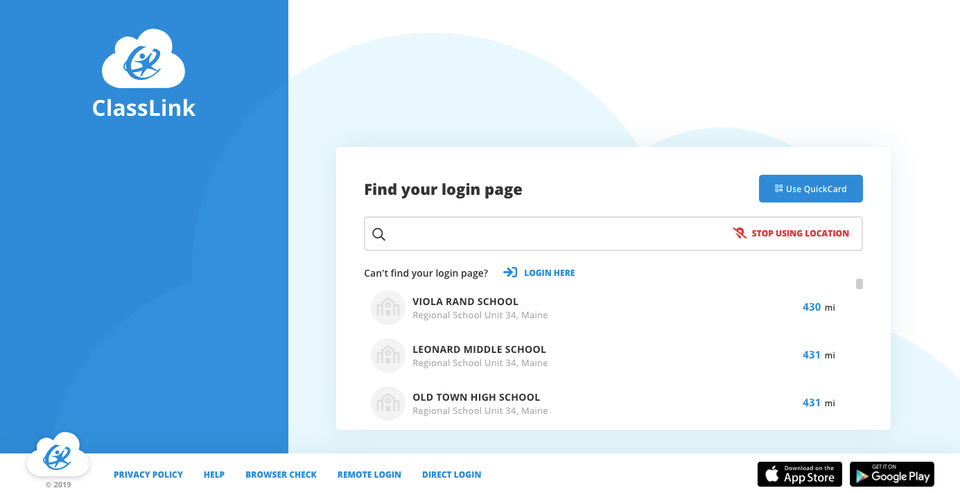 ClassLink Screenshot 2