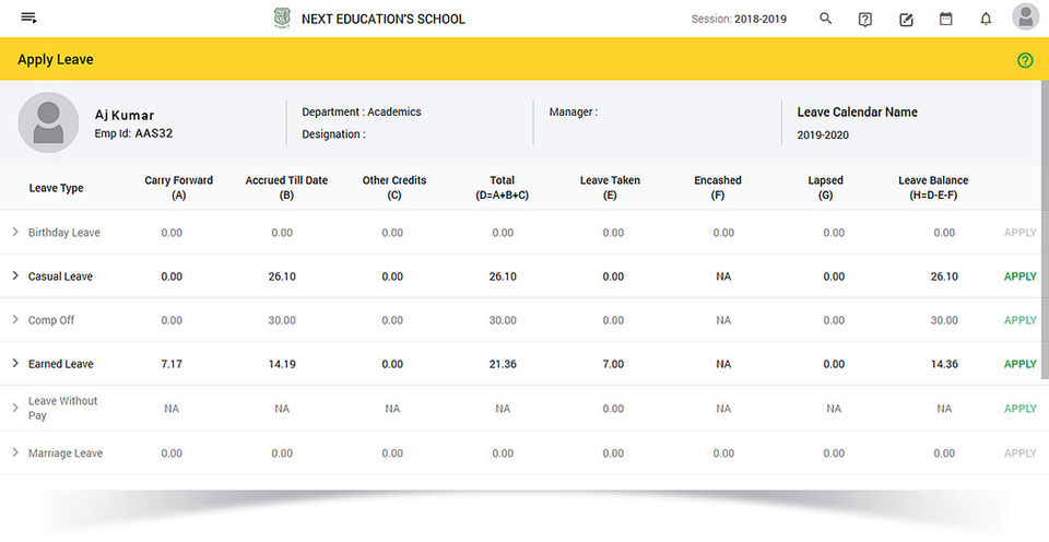 NextERP Screenshot 5