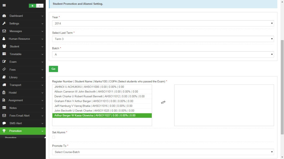 Web School ERP Screenshot 6