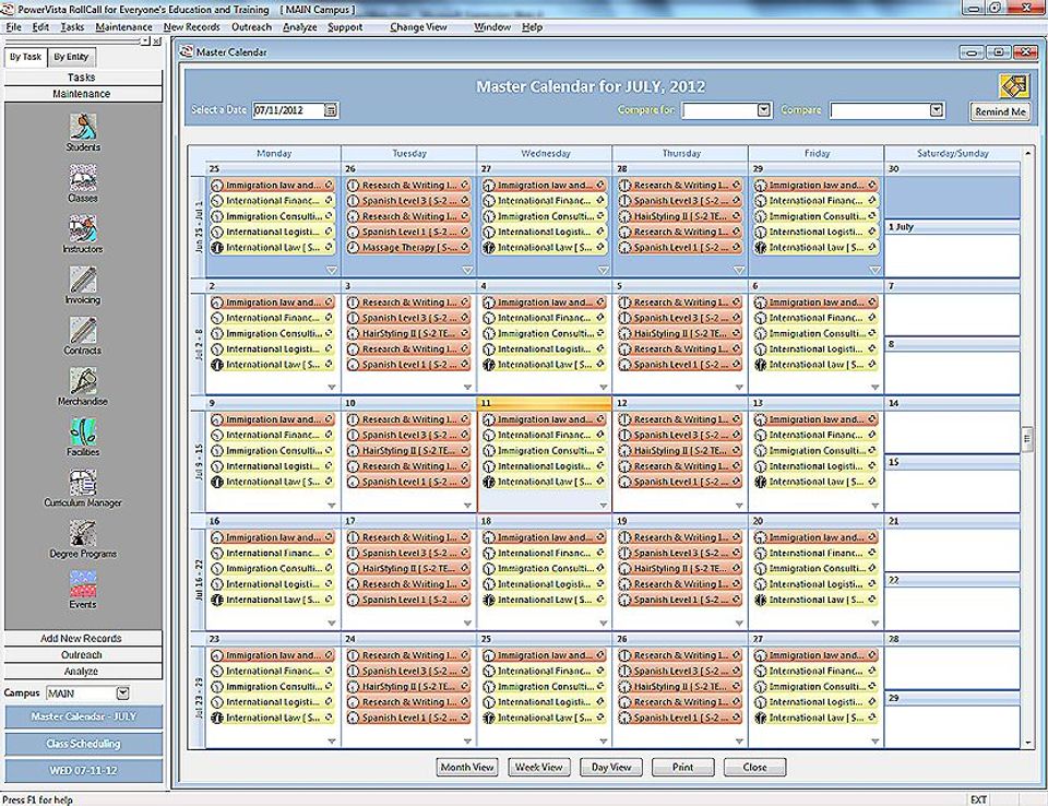 PowerVista RollCall Screenshot 9