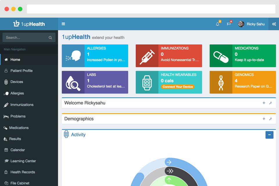 1upHealth Screenshot 1