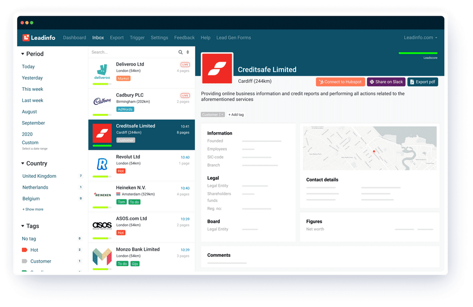 Leadinfo Screenshot 1