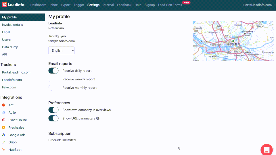 Leadinfo Screenshot 4
