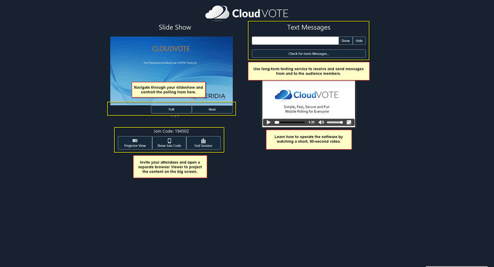 CloudVote Screenshot 2