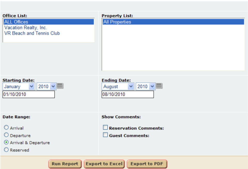 Virtual Resort Manager Screenshot 3