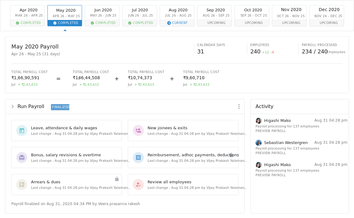 Keka HR Payroll Platform Screenshot 2