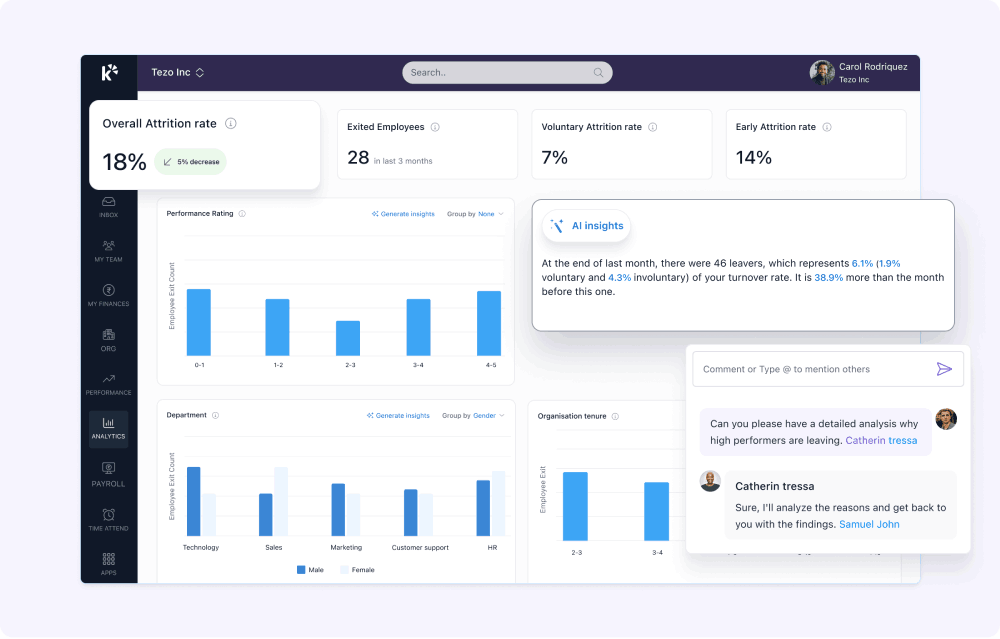 Keka HR Payroll Platform Screenshot 4