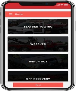 Uber like app for Tow truck Screenshot 1