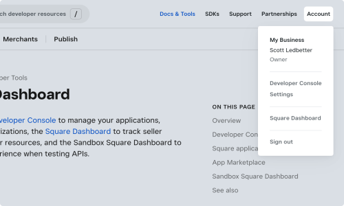 Square POS System Screenshot 2