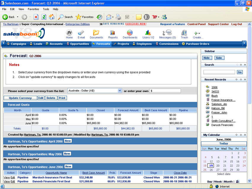  Salesboom CRM  Screenshot 1