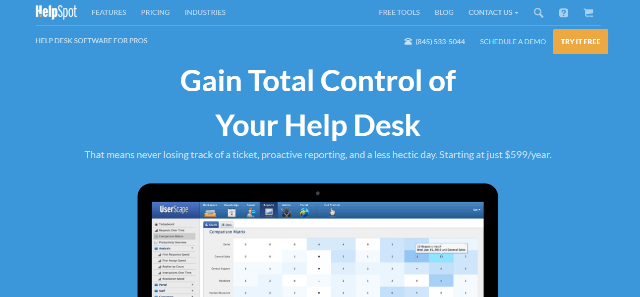  HelpSpot Help Desk  Screenshot 1