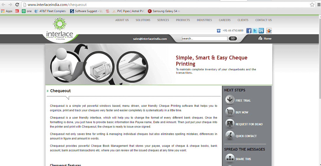 Chequeout Screenshot 1