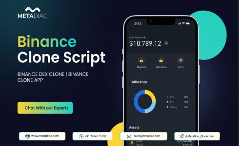 Binance Clone Script | MetaDiac Screenshot 1
