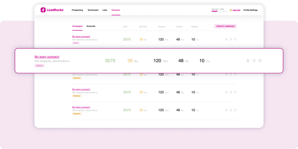 LeadRocks Screenshot 2