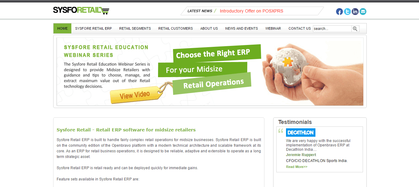  Sysfore Retail Screenshot 1