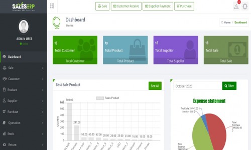 Sales ERP Software Screenshot 1