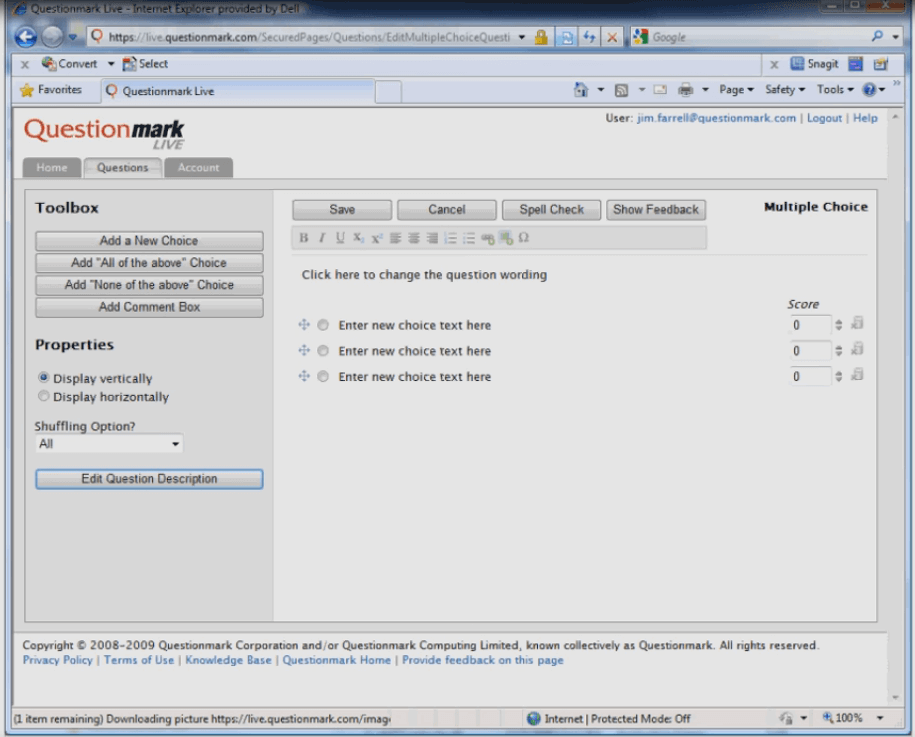 Questionmark Screenshot 1
