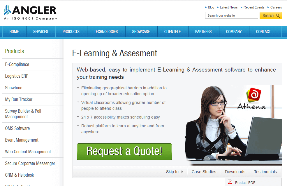 Athena-E-Learning & Assessment Software Screenshot 1