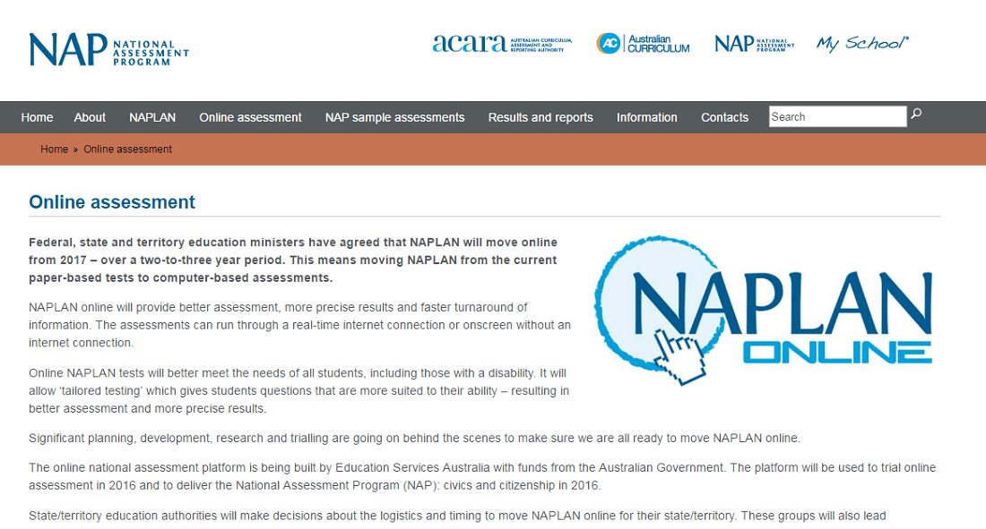  NAPLAN Online Screenshot 1