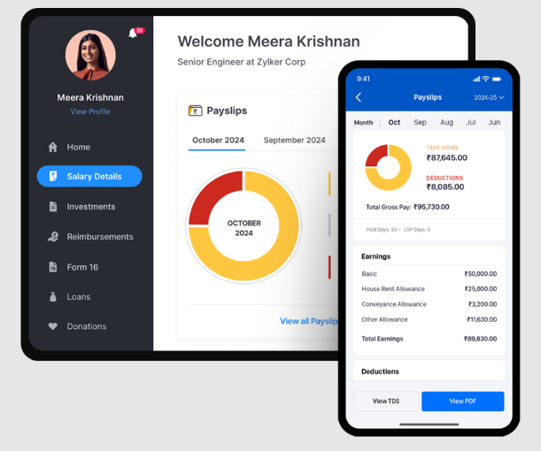 Zoho Payroll Screenshot 1