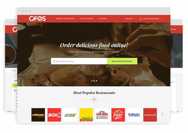 OFOS - Just Eat Clone Screenshot 1