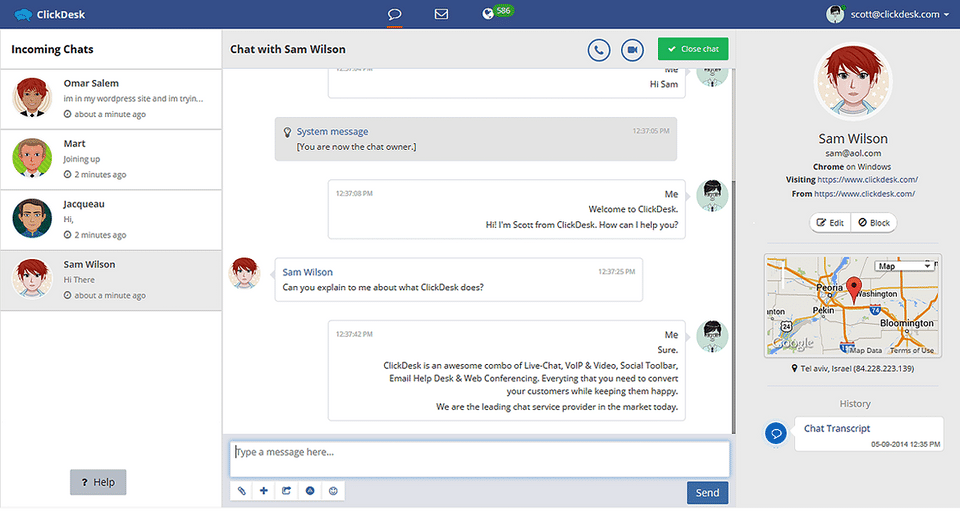ClickDesk Screenshot 1