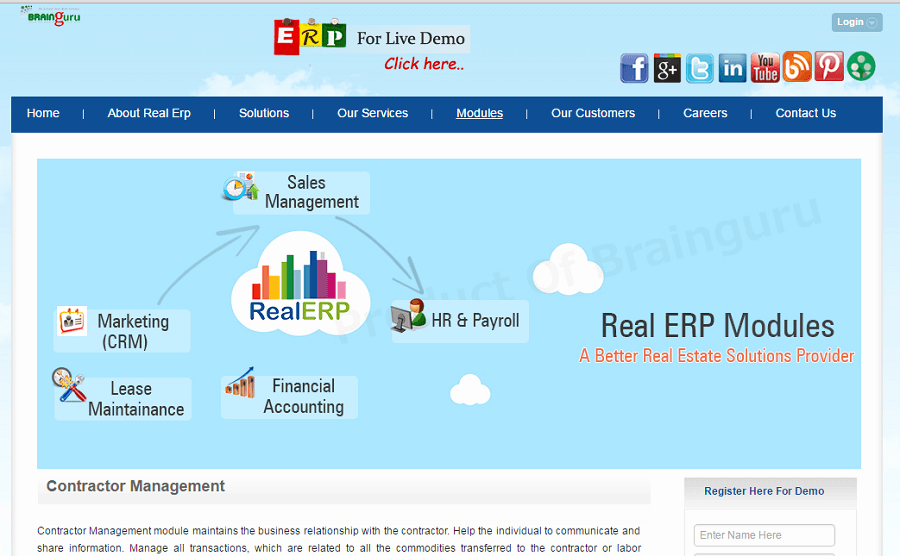  Real ERP Screenshot 1