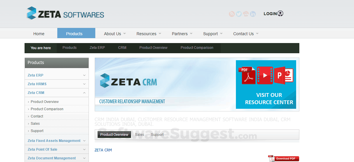Zeta CRM Screenshot 1