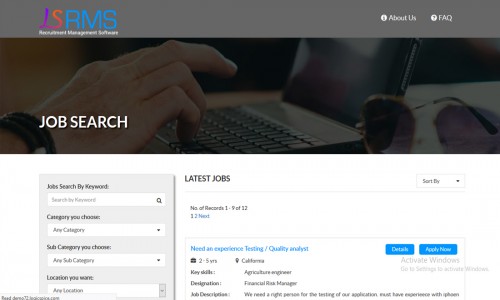 Recruitment Management Software Screenshot 1