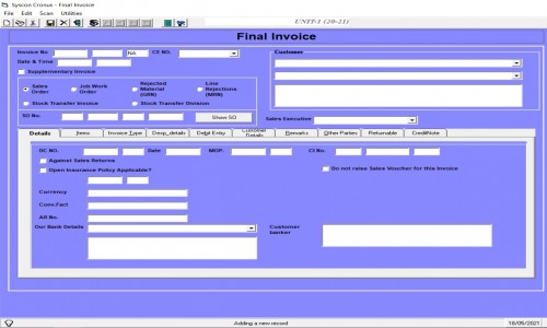 Syscon Cronus - ERP Screenshot 1