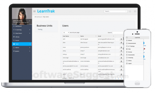 LearnTrak LMS Screenshot 2