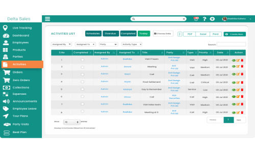 Delta Sales App | Sales Force Automation & Field Force Tracking Software Screenshot 2