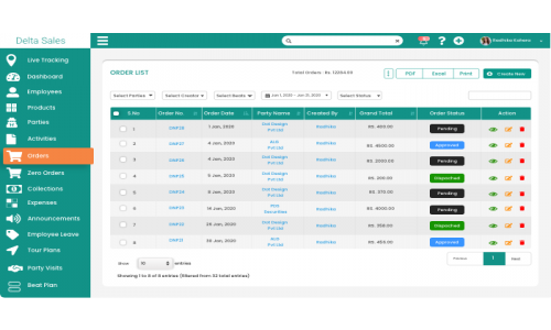 Delta Sales App | Sales Force Automation & Field Force Tracking Software Screenshot 1
