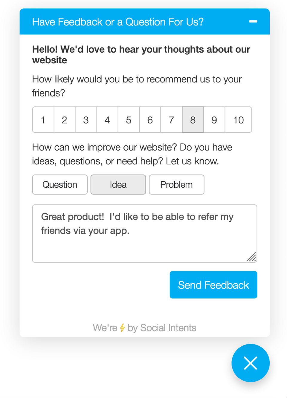 Social Intents Screenshot 3
