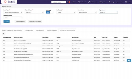 Hoshi HRMS Screenshot 2