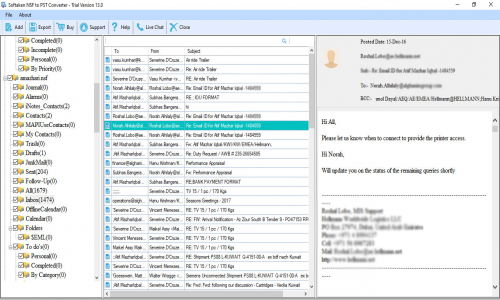 NSF To PST Converter Screenshot 1