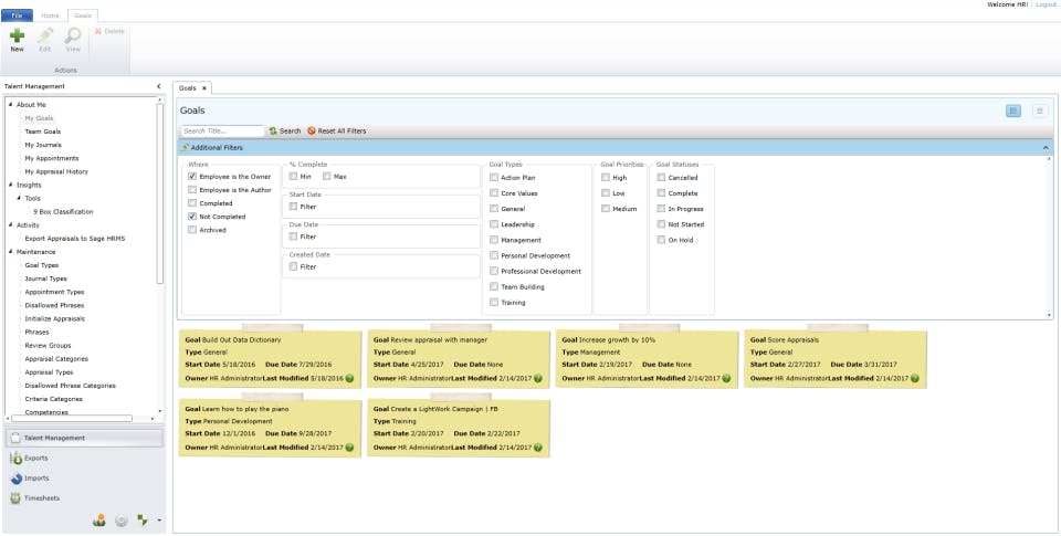 LightWork Performance Management Screenshot 3