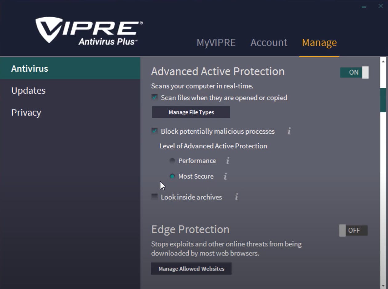VIPRE Antivirus Plus Screenshot 2