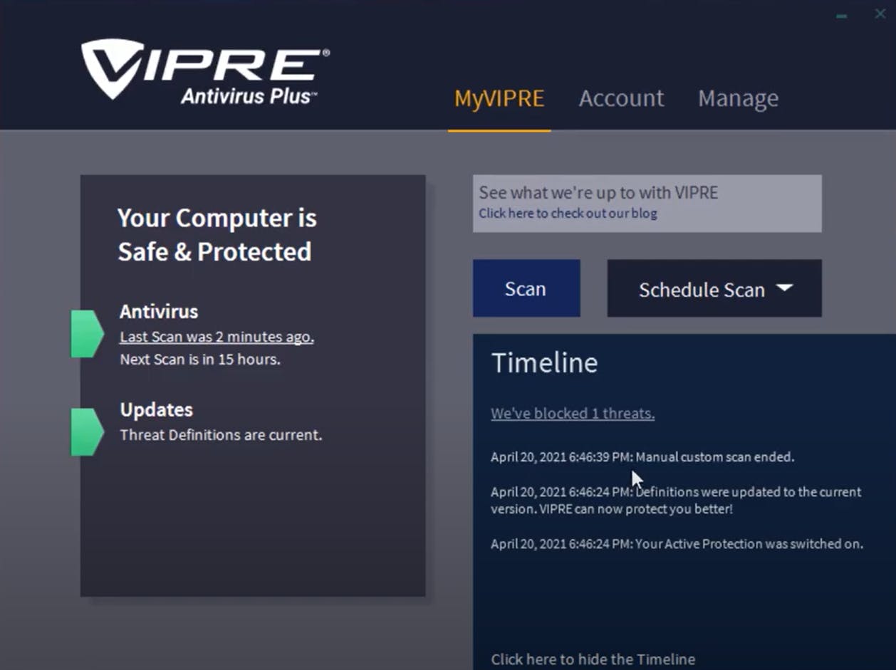VIPRE Antivirus Plus Screenshot 3