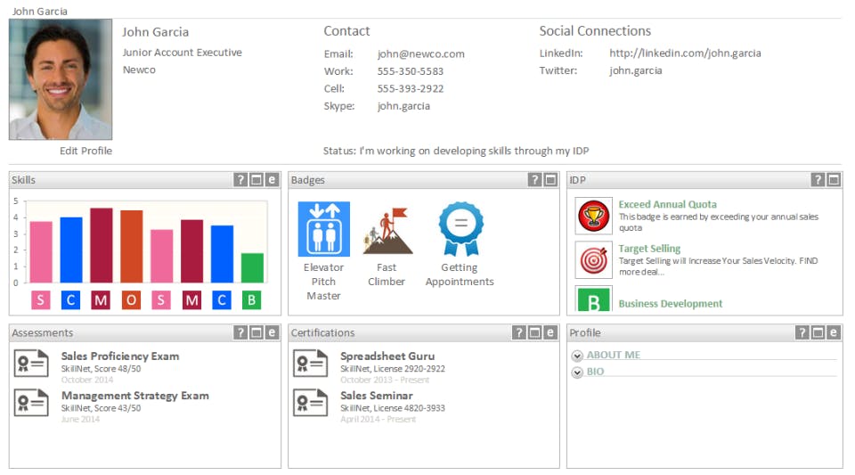 SkillNet Talent Management Screenshot 2