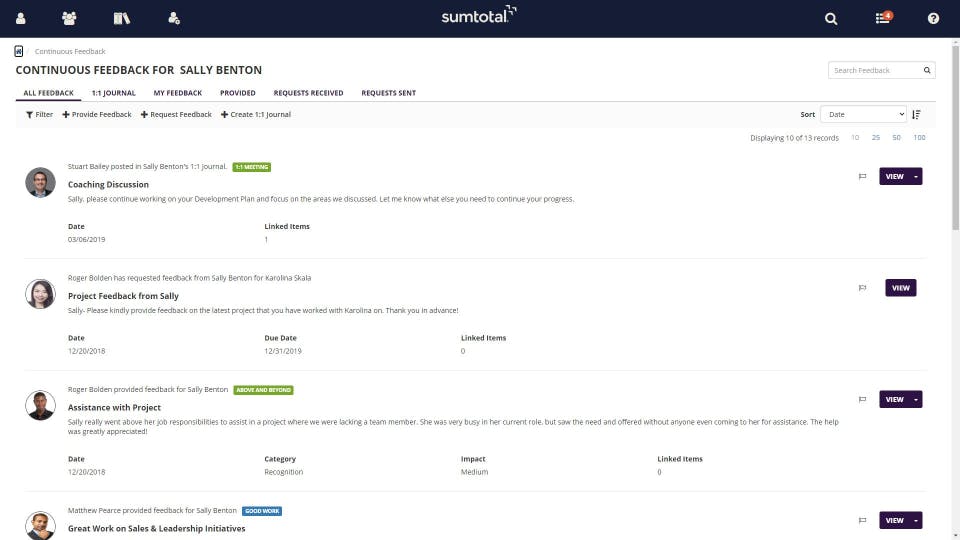SumTotal Talent Development Screenshot 5