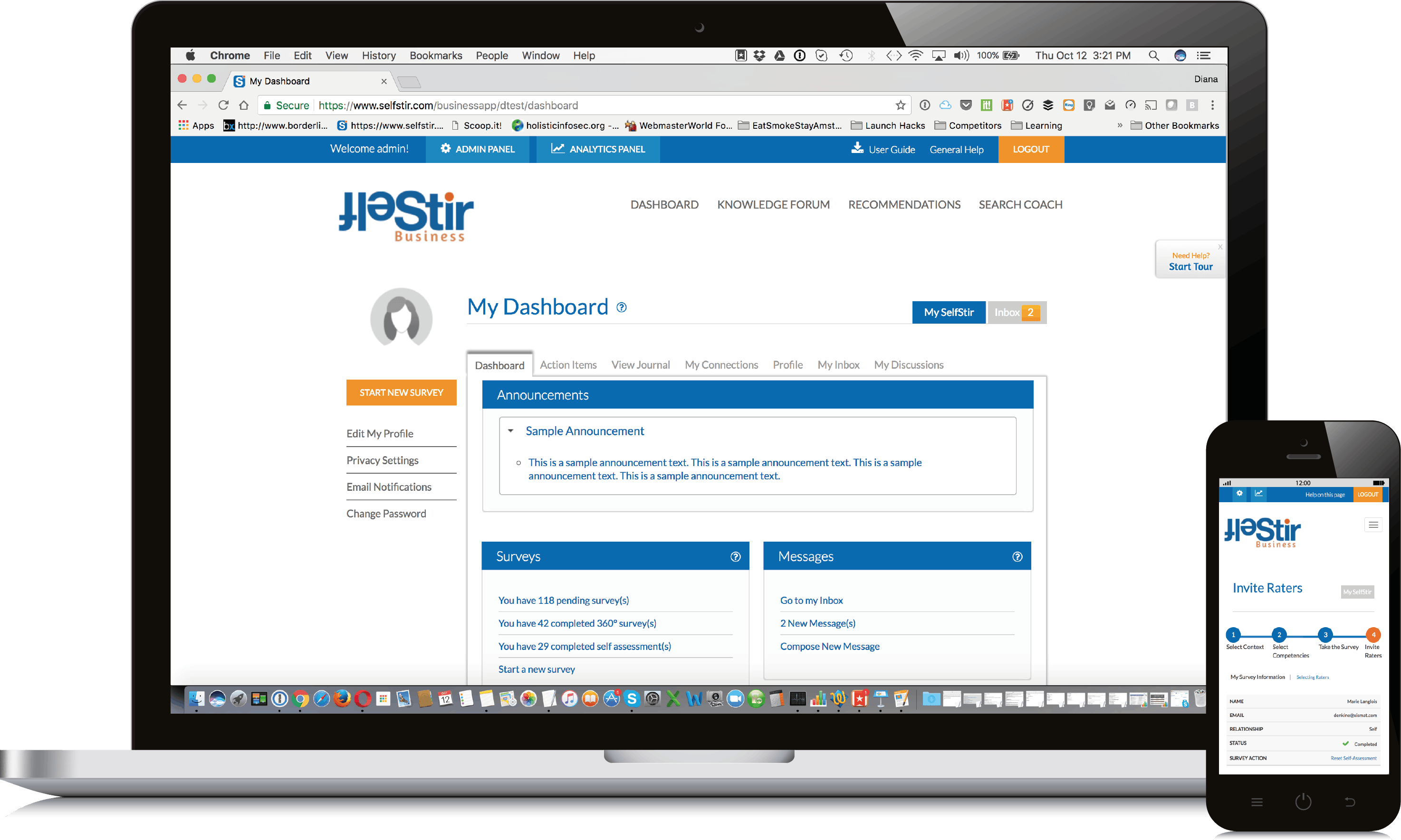 SelfStir.com Screenshot 1