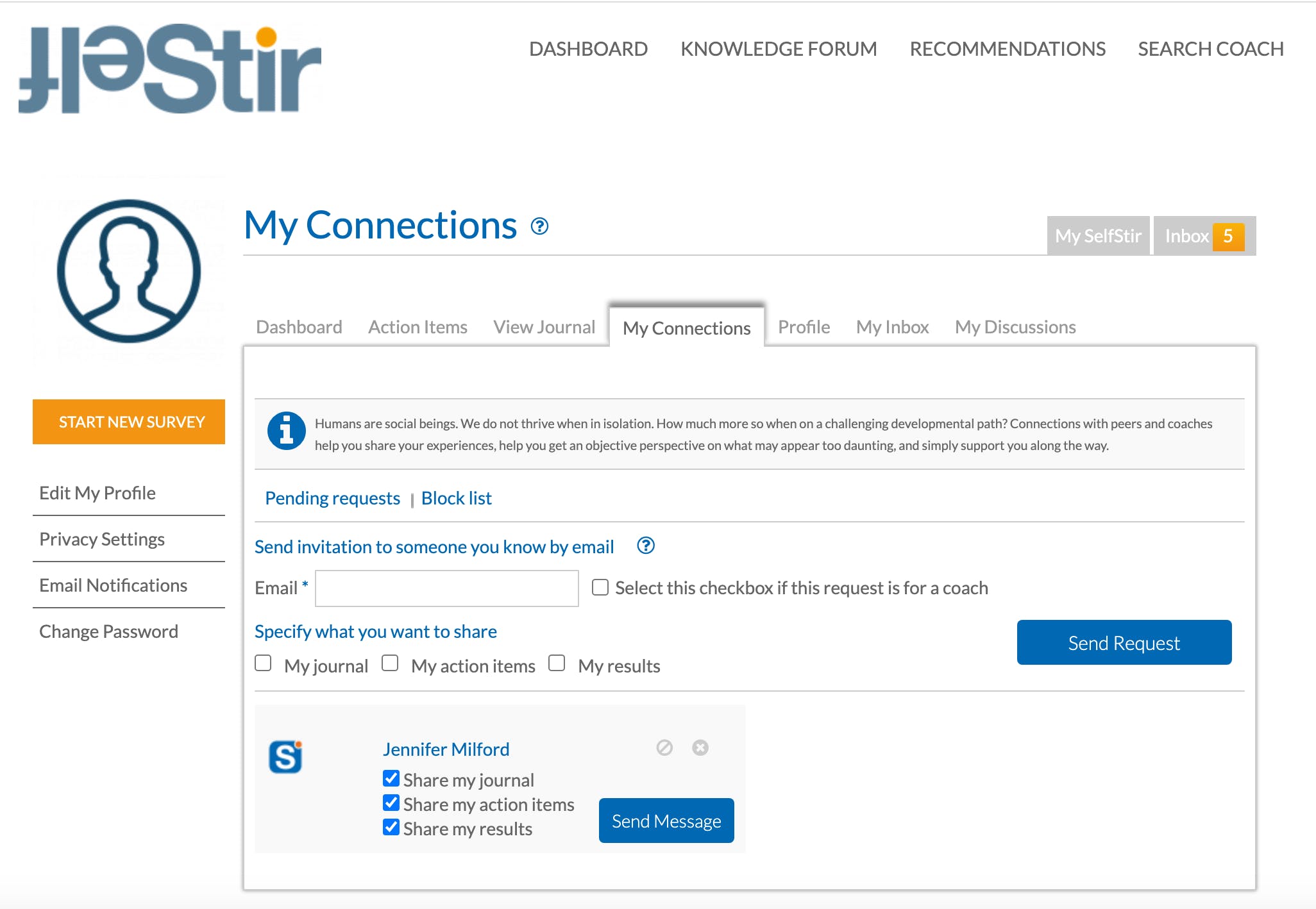 SelfStir.com Screenshot 5