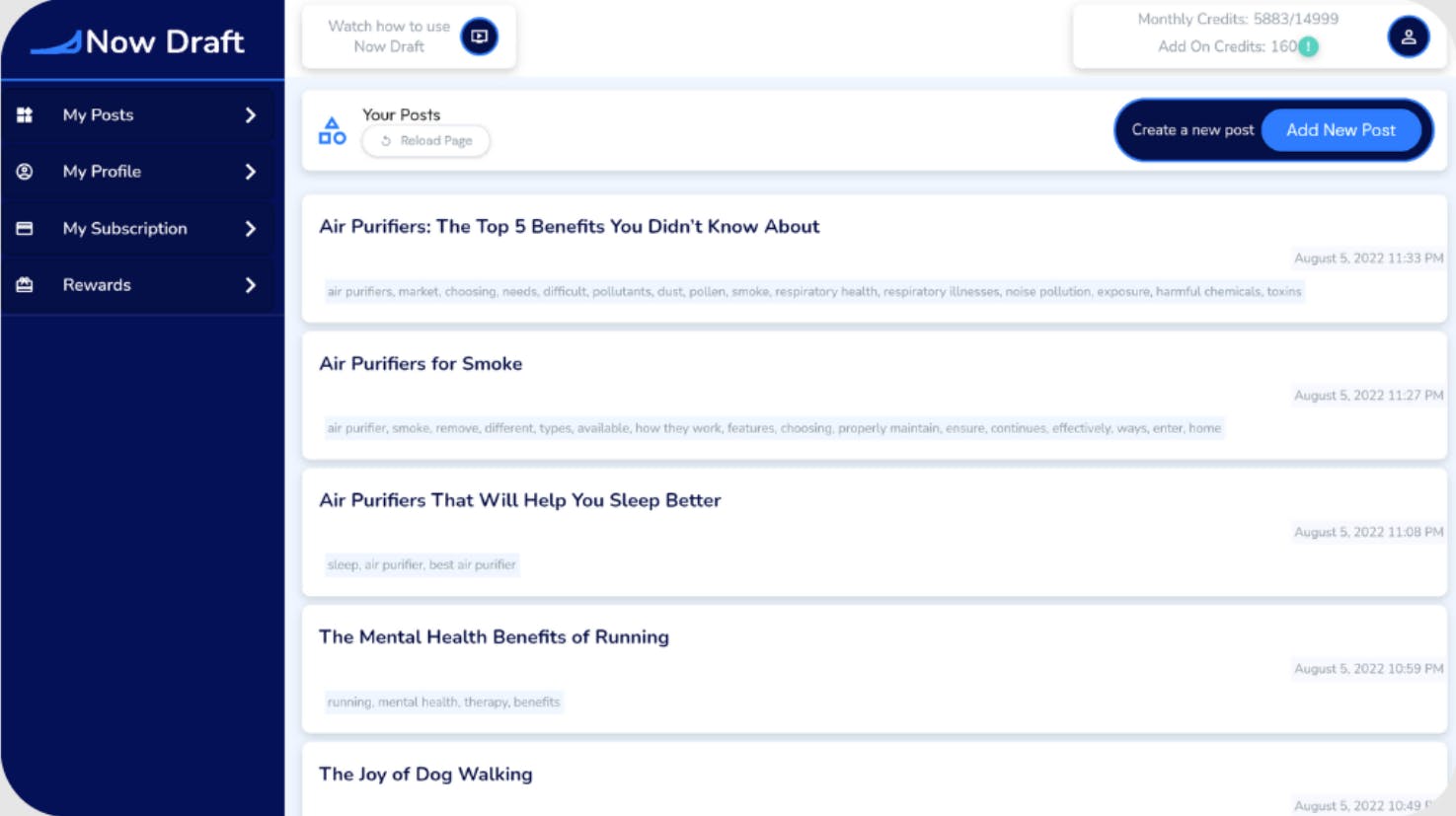 NowDraft Screenshot 1