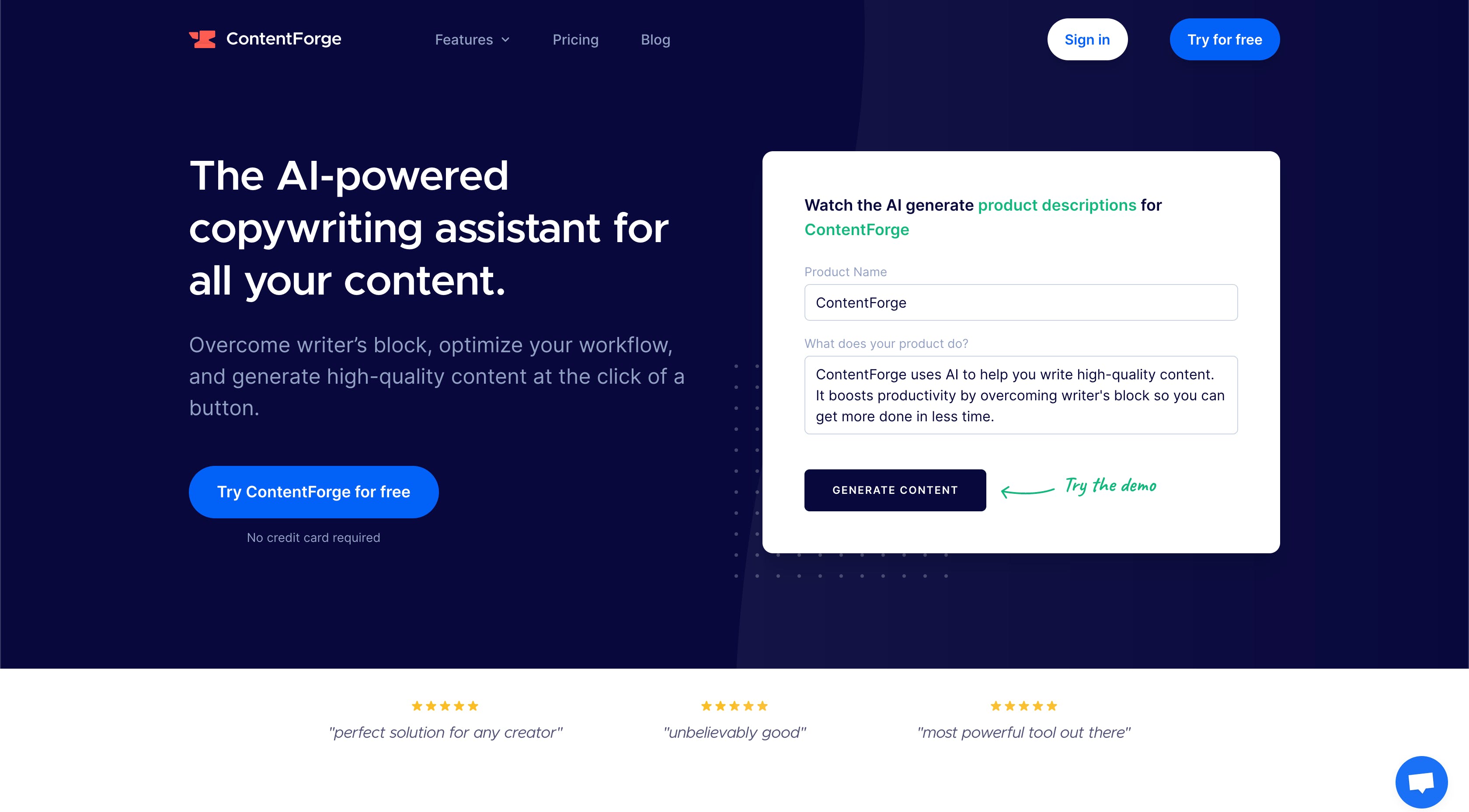 ContentForge Screenshot 1