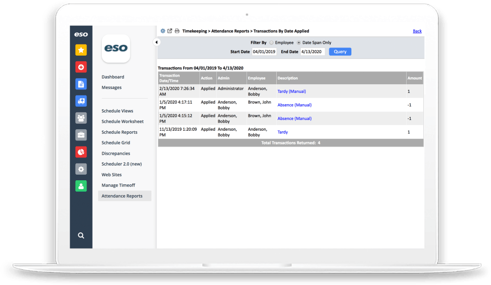 ESO Scheduling Screenshot 1