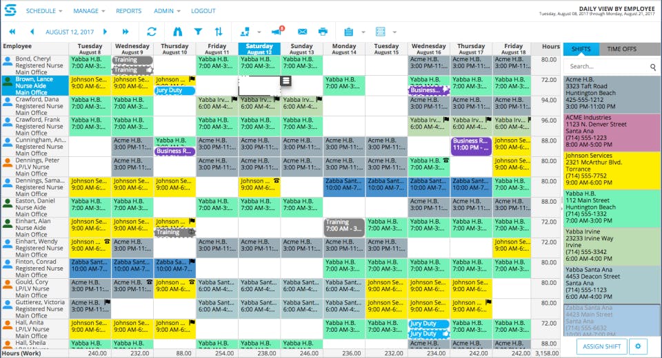 Snap Schedule Screenshot 1
