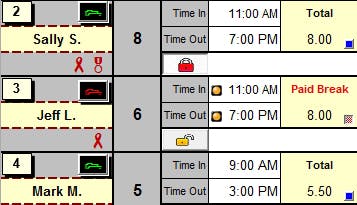 Weekly Work Scheduler Screenshot 2